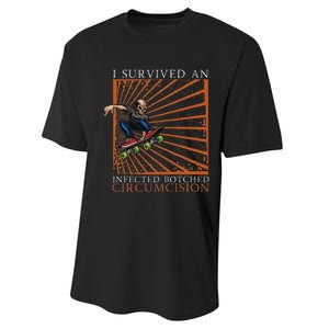 Funny Survived An Infected Botched Circumcision Meme Weird Performance Sprint T-Shirt