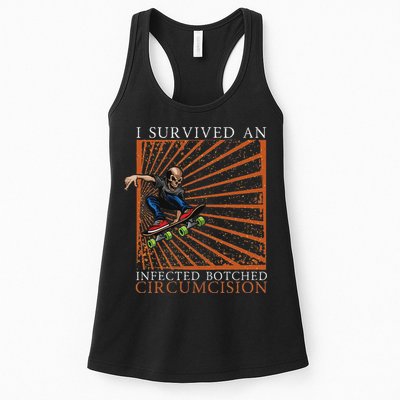 Funny Survived An Infected Botched Circumcision Meme Weird Womens Tank Top
