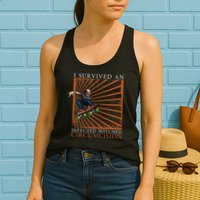 Funny Survived An Infected Botched Circumcision Meme Weird Womens Tank Top