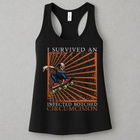 Funny Survived An Infected Botched Circumcision Meme Weird Womens Tank Top
