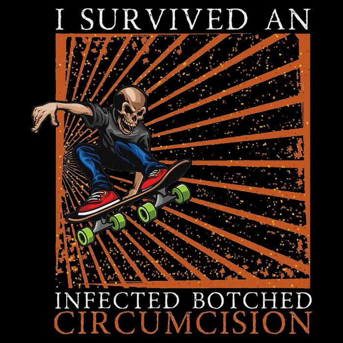 Funny Survived An Infected Botched Circumcision Meme Weird Baby Bodysuit