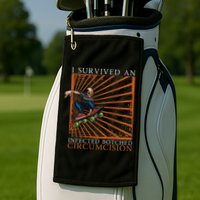 Funny Survived An Infected Botched Circumcision Meme Weird Golf Towel