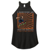 Funny Survived An Infected Botched Circumcision Meme Weird Women's Perfect Tri Rocker Tank