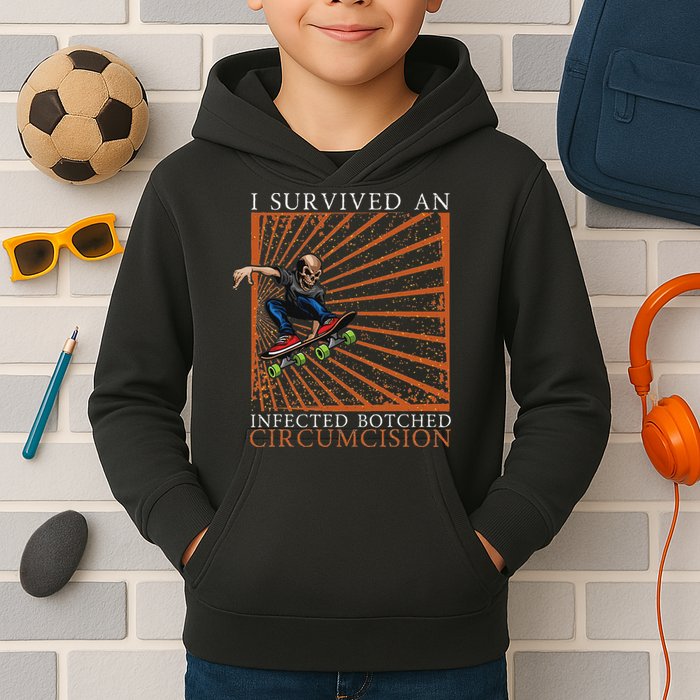 Funny Survived An Infected Botched Circumcision Meme Weird Kids Hoodie
