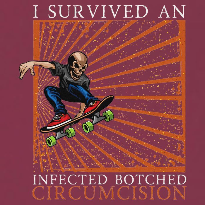 Funny Survived An Infected Botched Circumcision Meme Weird 16oz Travel Tumbler