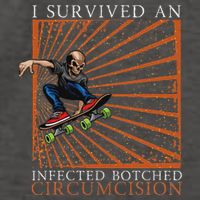 Funny Survived An Infected Botched Circumcision Meme Weird Vector Backpack