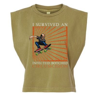 Funny Survived An Infected Botched Circumcision Meme Weird Garment-Dyed Women's Muscle Tee