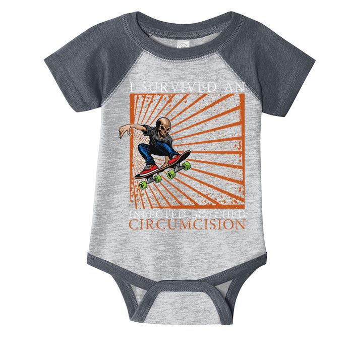 Funny Survived An Infected Botched Circumcision Meme Weird Infant Baby Jersey Bodysuit