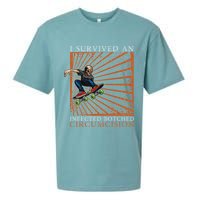 Funny Survived An Infected Botched Circumcision Meme Weird Sueded Cloud Jersey T-Shirt