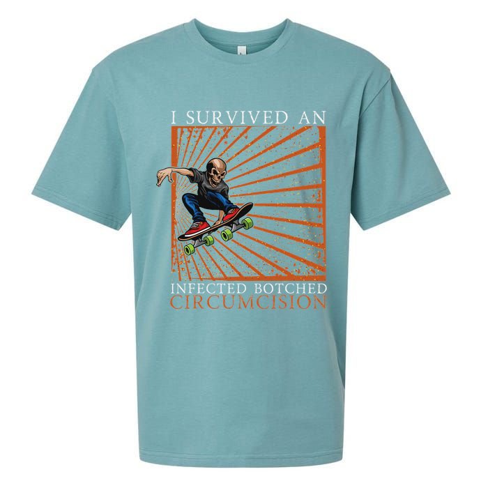 Funny Survived An Infected Botched Circumcision Meme Weird Sueded Cloud Jersey T-Shirt