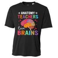 Funny Science Anatomy Teachers Love Brains Anatomy Lover Cooling Performance Crew T-Shirt