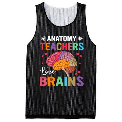 Funny Science Anatomy Teachers Love Brains Anatomy Lover Mesh Reversible Basketball Jersey Tank