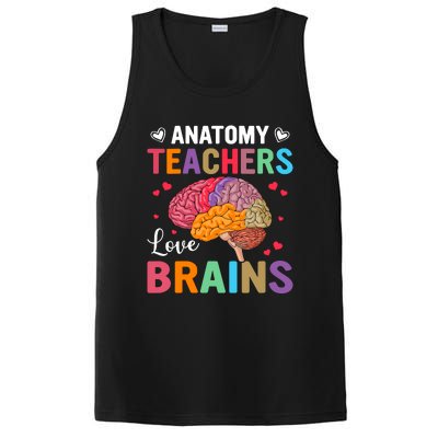 Funny Science Anatomy Teachers Love Brains Anatomy Lover PosiCharge Competitor Tank