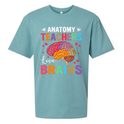 Funny Science Anatomy Teachers Love Brains Anatomy Lover Sueded Cloud Jersey T-Shirt