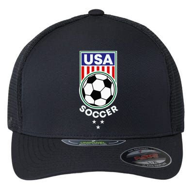 Football Soccer Awesome USA Soccer Flexfit Unipanel Trucker Cap