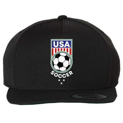 Football Soccer Awesome USA Soccer Wool Snapback Cap