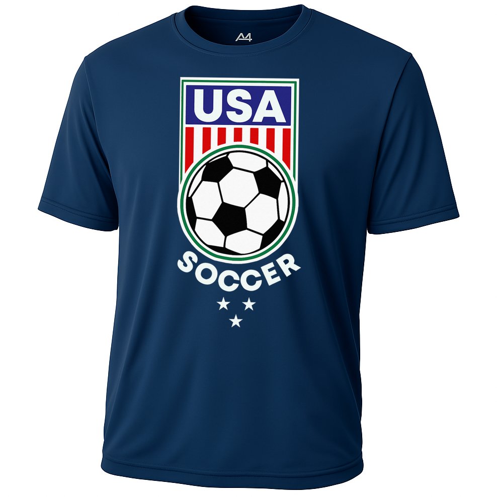 Football Soccer Awesome USA Soccer Cooling Performance Crew T-Shirt
