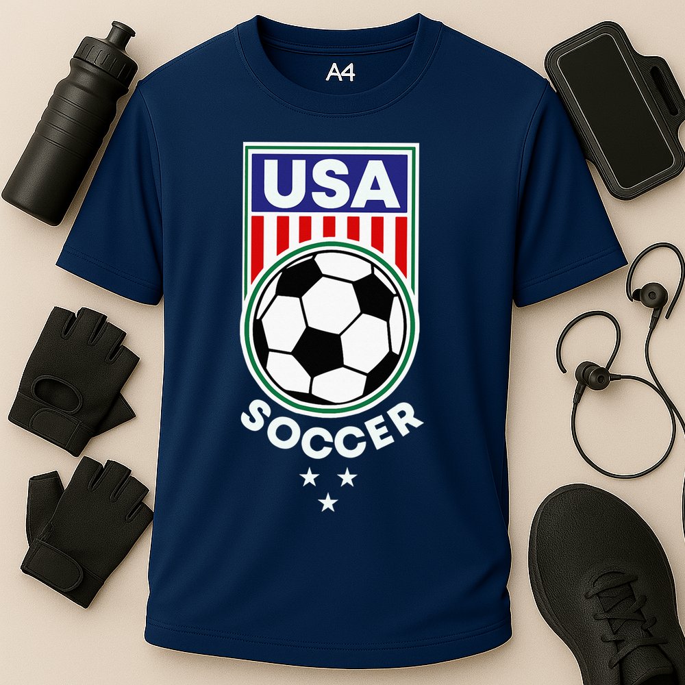 Football Soccer Awesome USA Soccer Cooling Performance Crew T-Shirt