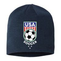 Football Soccer Awesome USA Soccer Sustainable Beanie