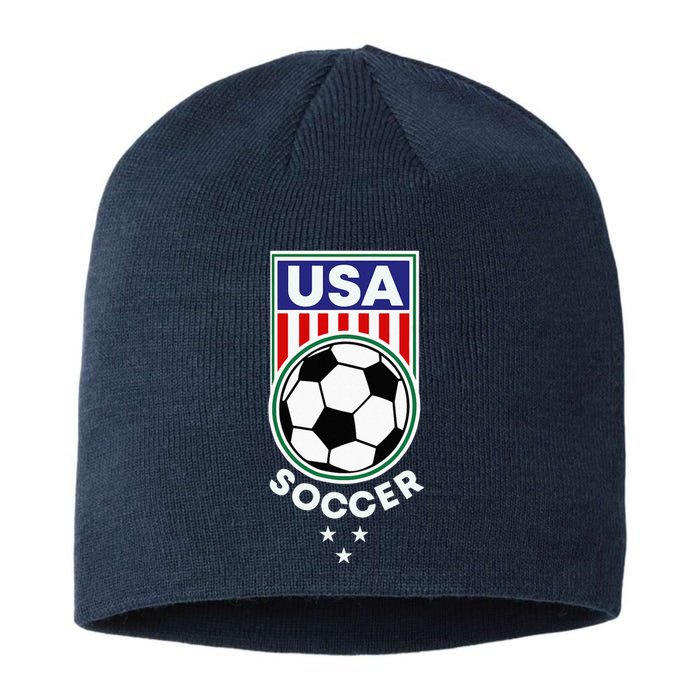 Football Soccer Awesome USA Soccer Sustainable Beanie