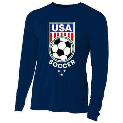 Football Soccer Awesome USA Soccer Cooling Performance Long Sleeve Crew