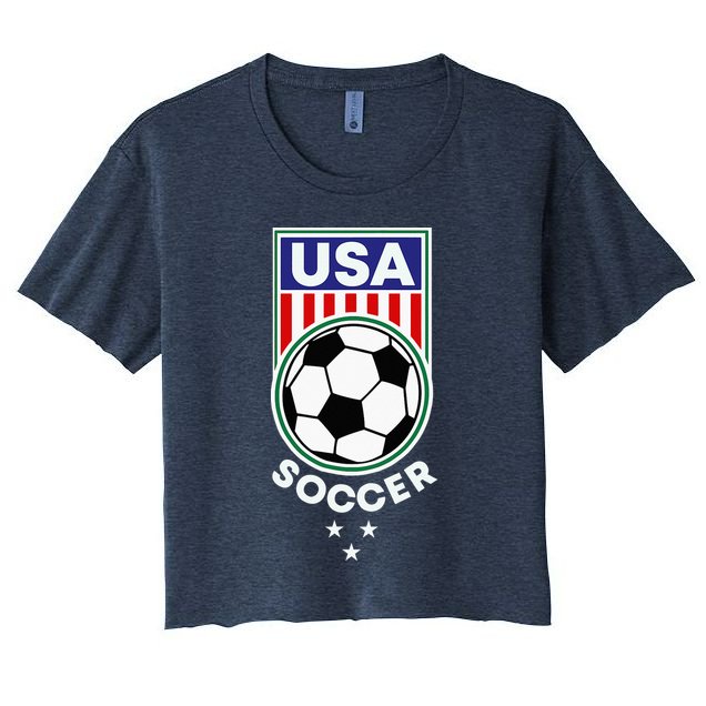 Football Soccer Awesome USA Soccer Crop Top