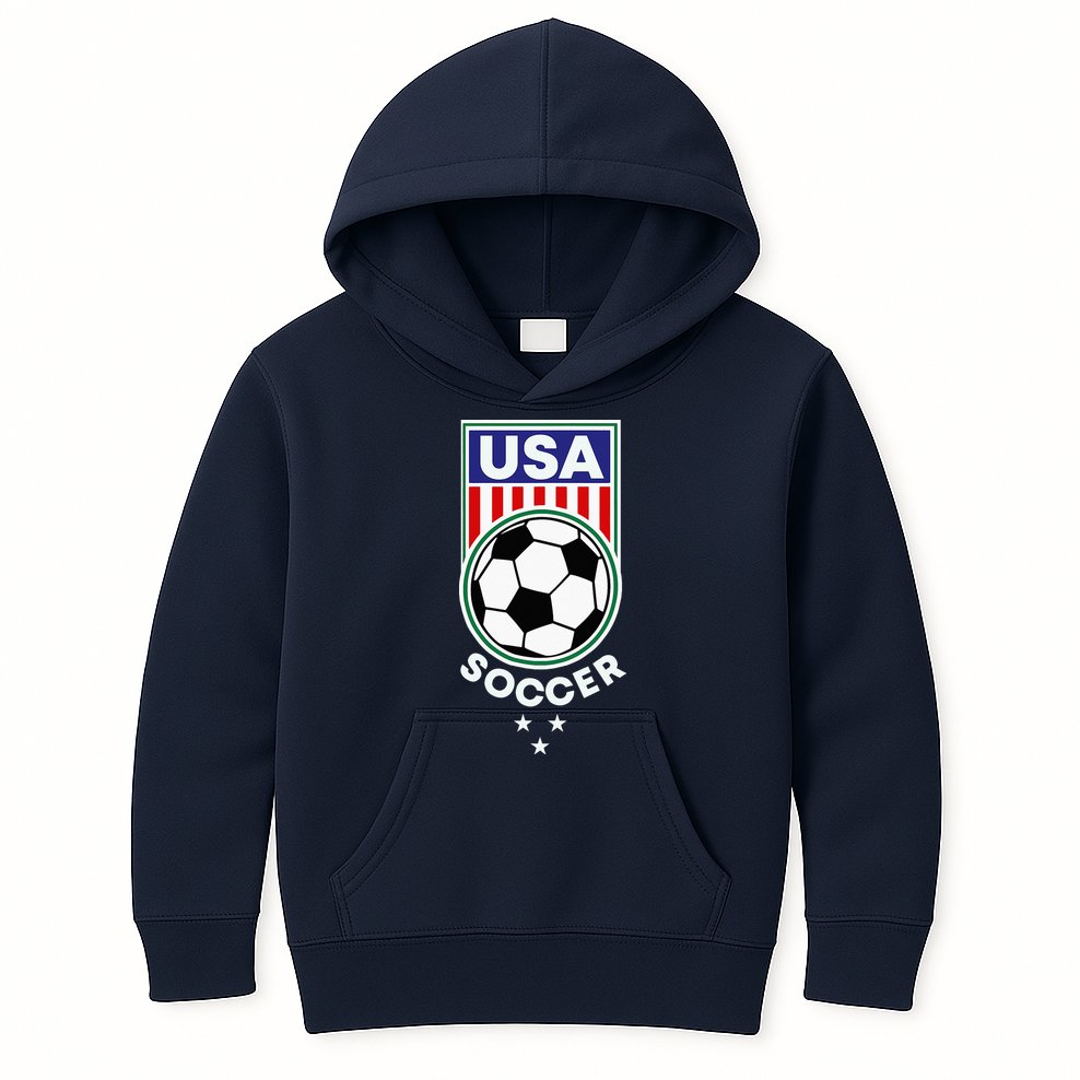Football Soccer Awesome USA Soccer Kids Hoodie