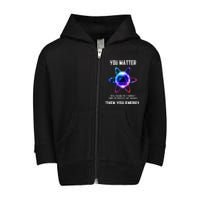 Funny Science Atom Science You Matter Energy Science Pun Toddler Zip Fleece Hoodie