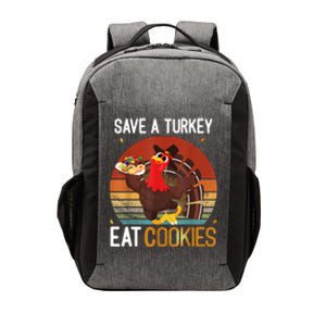 Funny Save A Turkey Eat Cookies Meme Thanksgiving Costume Turkey Day Shirts Vector Backpack