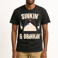 Funny Sinkin And Drinkin Cornhole Game Tall T-Shirt