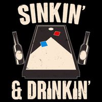 Funny Sinkin And Drinkin Cornhole Game 16 in Basic Backpack