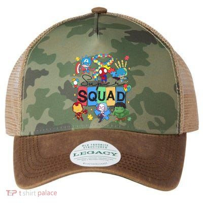 Funny Superhero Autism Super Squad Legacy Tie Dye Trucker Hat