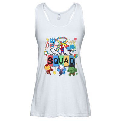 Funny Superhero Autism Super Squad Ladies Essential Flowy Tank