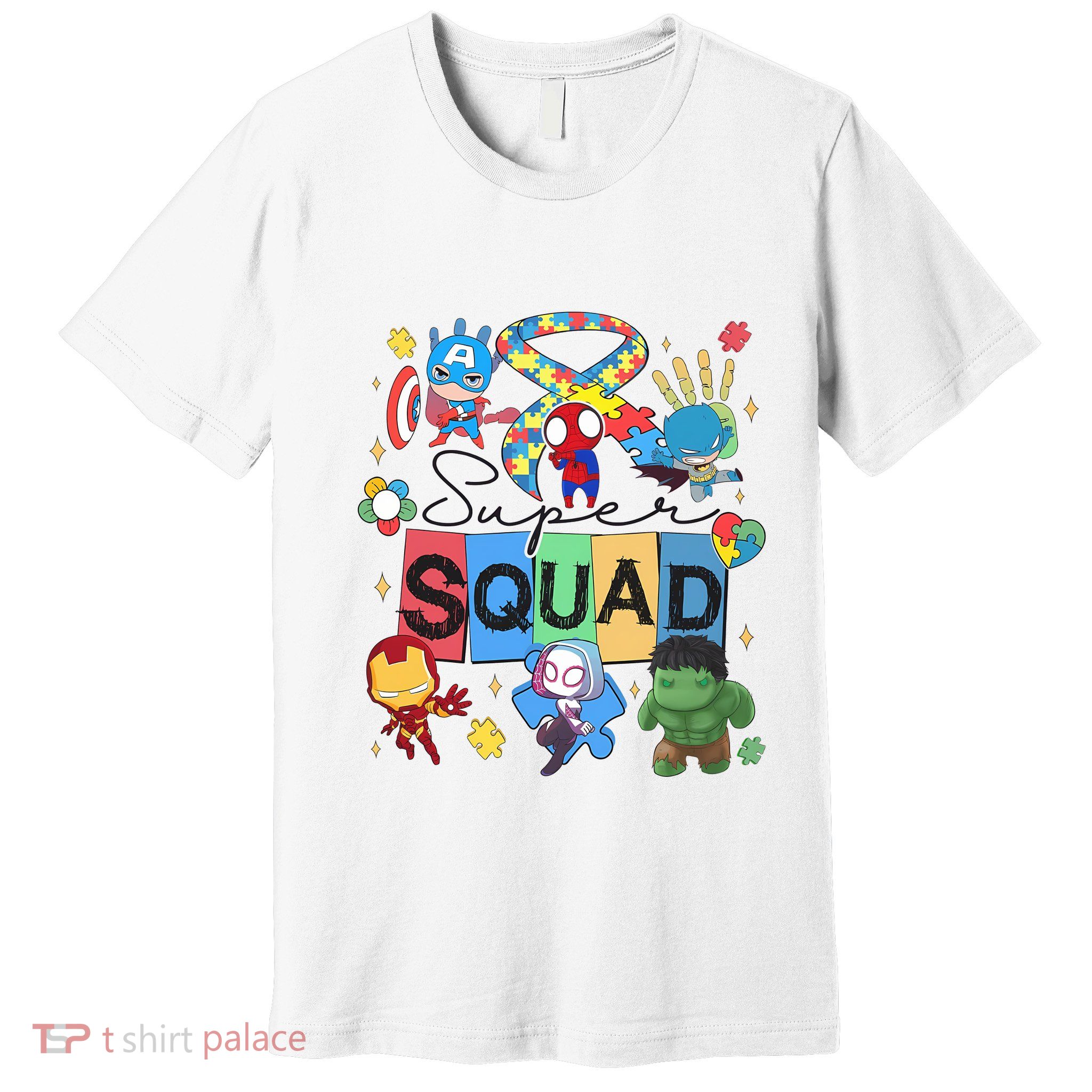 Funny Superhero Autism Super Squad Premium T-Shirt