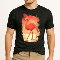 Flamingo Sunset Art Cooling Performance Crew T-Shirt