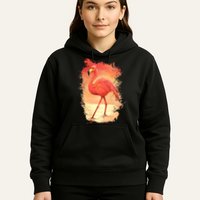 Flamingo Sunset Art Hoodie