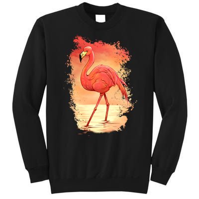 Flamingo Sunset Art Sweatshirt