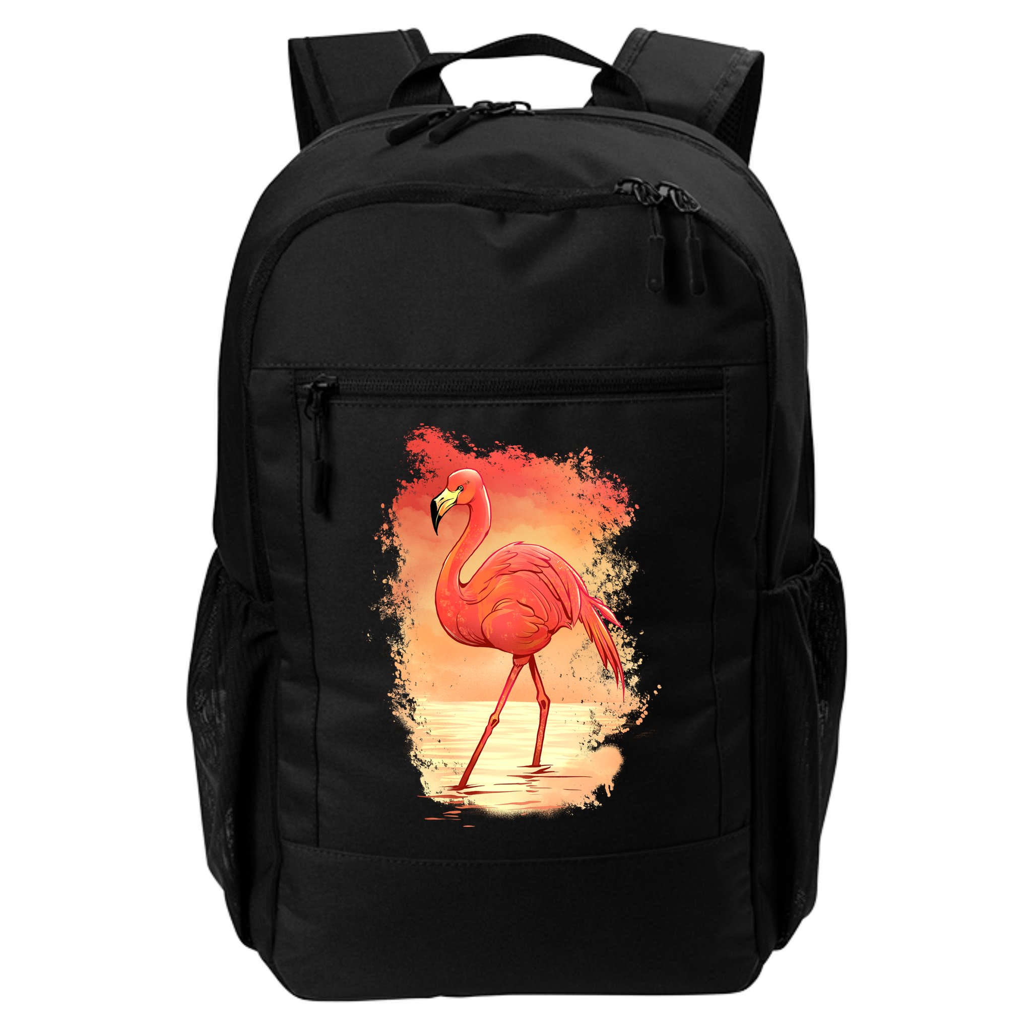 Flamingo Sunset Art Backpack