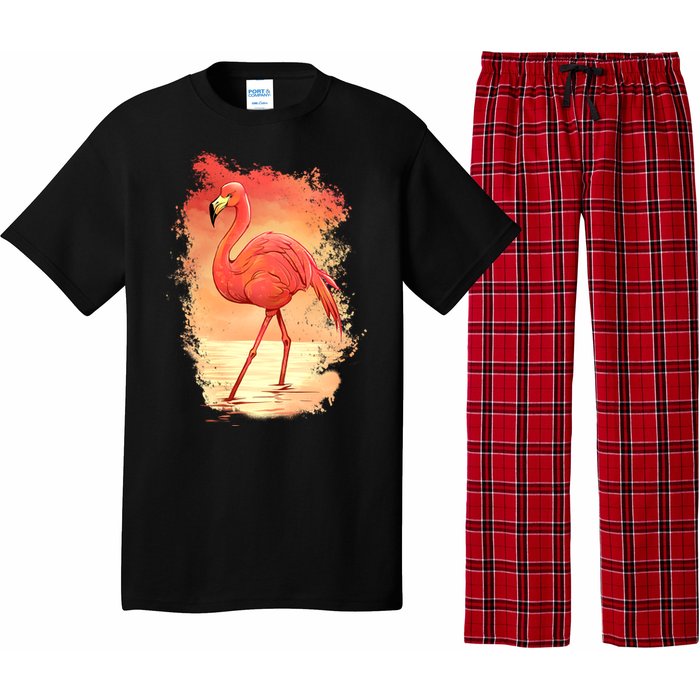 Flamingo Sunset Art Pajama Set