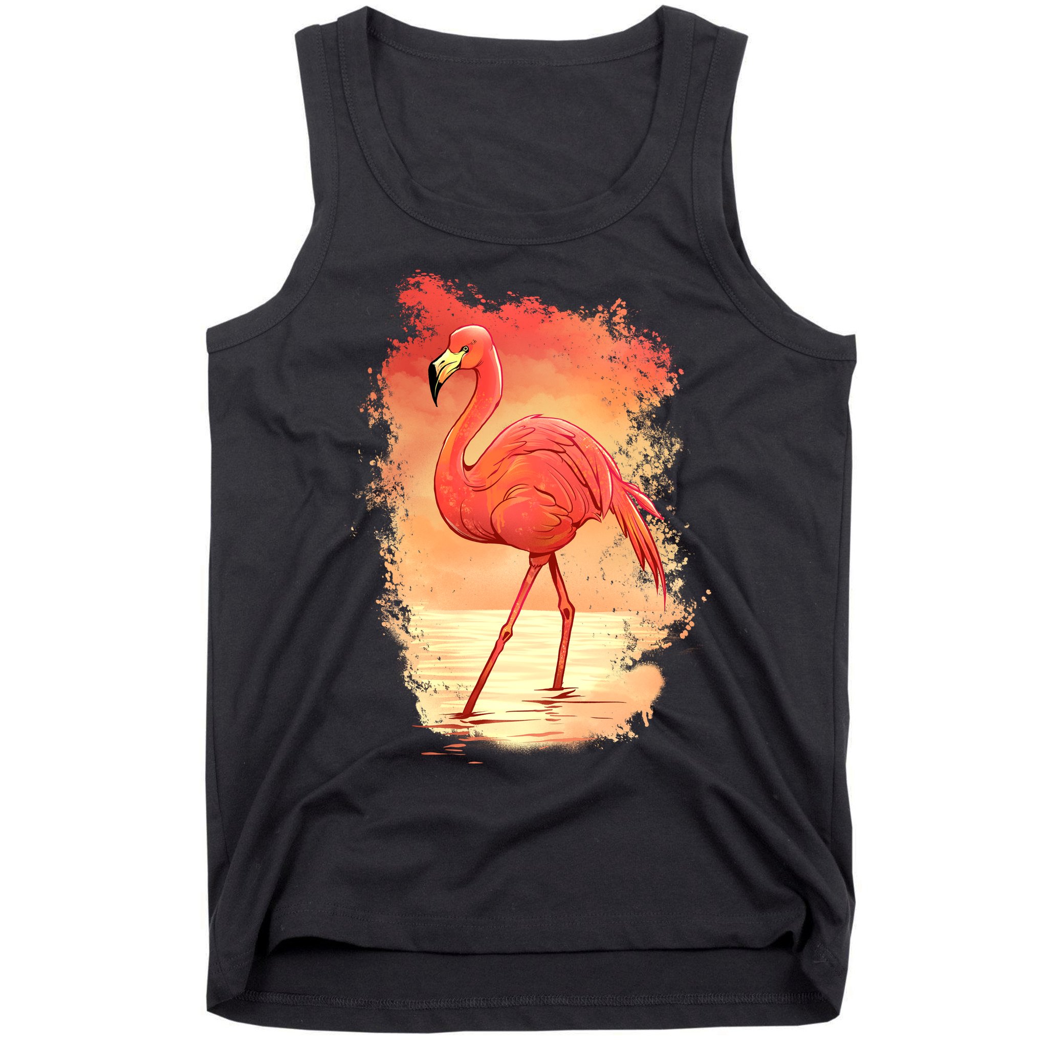 Flamingo Sunset Art Tank Top