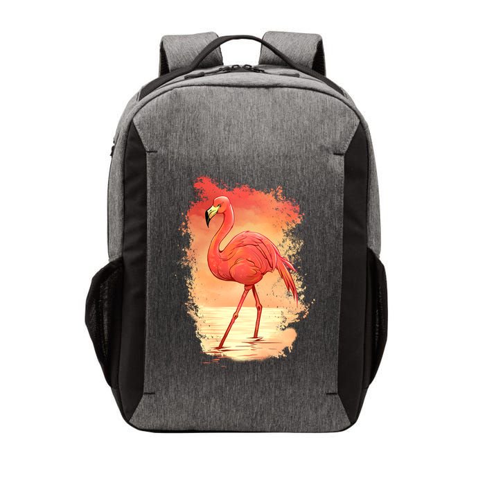 Flamingo Sunset Art Vector Backpack