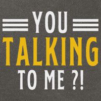 Funny Saying Are You Talking To Me Cotton Canvas Backpack