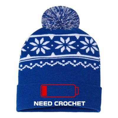 Funny Sarcasm And Crochet For Crocheting Lovers Meaningful Gift USA-Made Snowflake Beanie