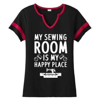 Funny Sewing Art For Men Women Quilting Sewing Machine Lover Ladies Halftime Notch Neck Tee