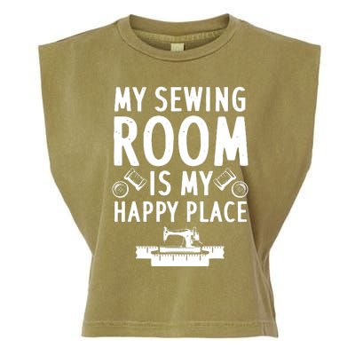 Funny Sewing Art For Men Women Quilting Sewing Machine Lover Garment-Dyed Women's Muscle Tee