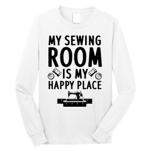 Funny Sewing Art For Men Women Quilting Sewing Machine Lover Long Sleeve Shirt