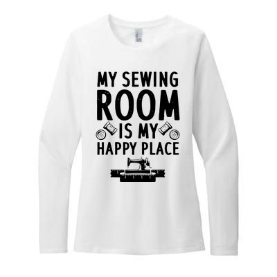 Funny Sewing Art For Men Women Quilting Sewing Machine Lover Womens CVC Long Sleeve Shirt