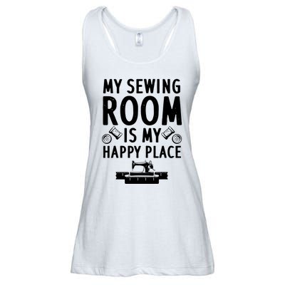 Funny Sewing Art For Men Women Quilting Sewing Machine Lover Ladies Essential Flowy Tank