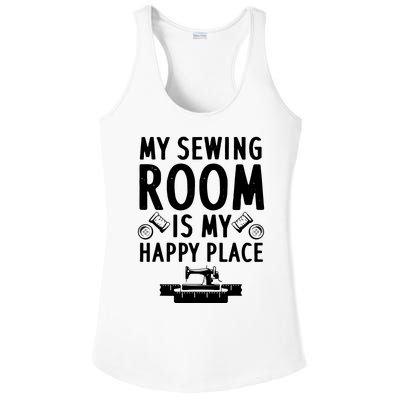 Funny Sewing Art For Men Women Quilting Sewing Machine Lover Ladies PosiCharge Competitor Racerback Tank