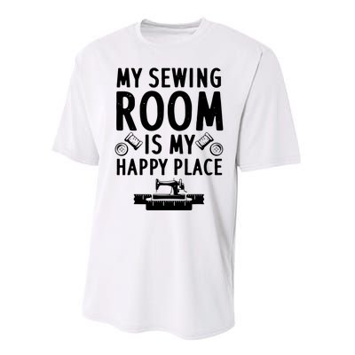 Funny Sewing Art For Men Women Quilting Sewing Machine Lover Performance Sprint T-Shirt